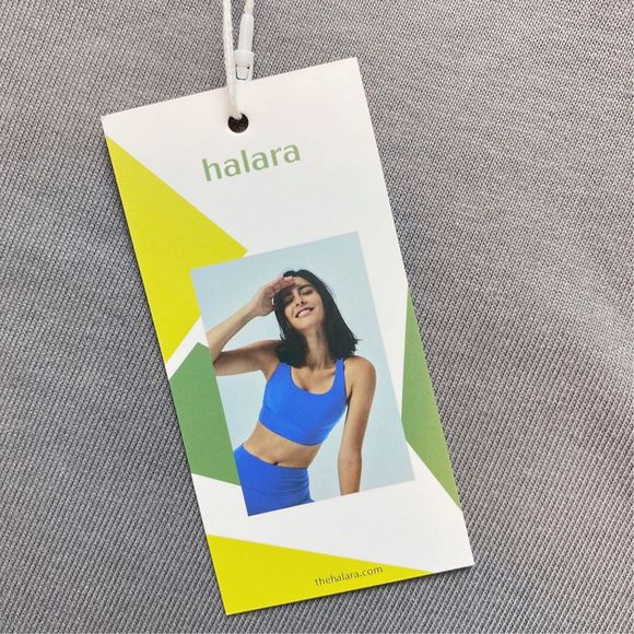 Halara Cropped Gray Workout Tee - Size Small - Picture 6 of 7